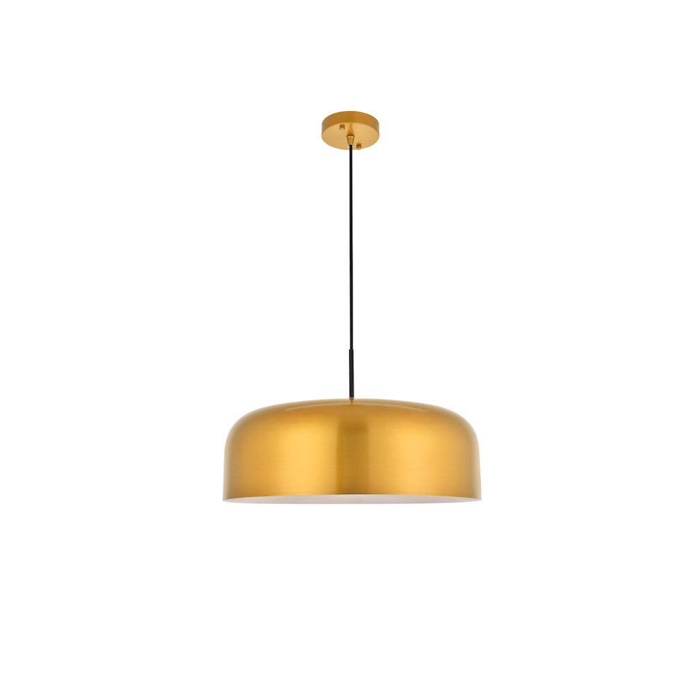 Etude 1 Light Satin Gold And Black Pendant. Picture 3