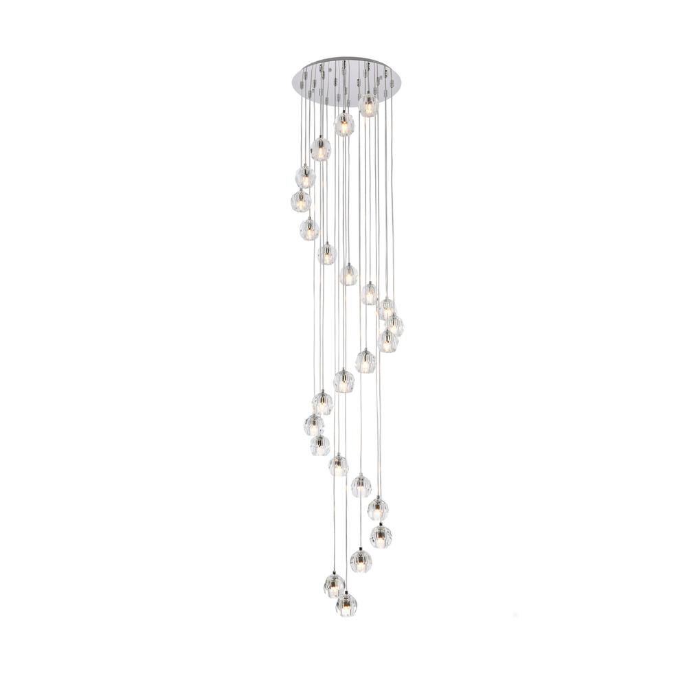 Eren 24 lights Chrome pendant. Picture 1
