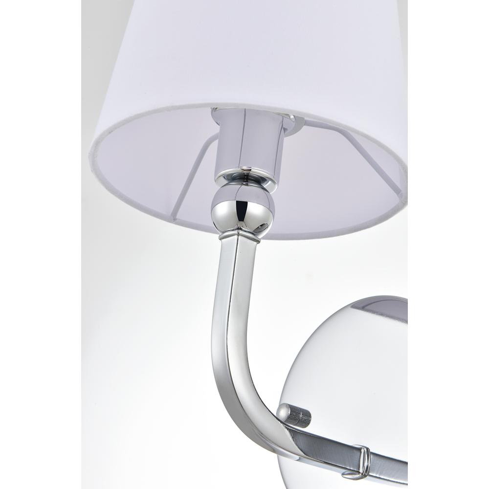 Colson 1 light Chrome and Clear Bath Sconce. Picture 4