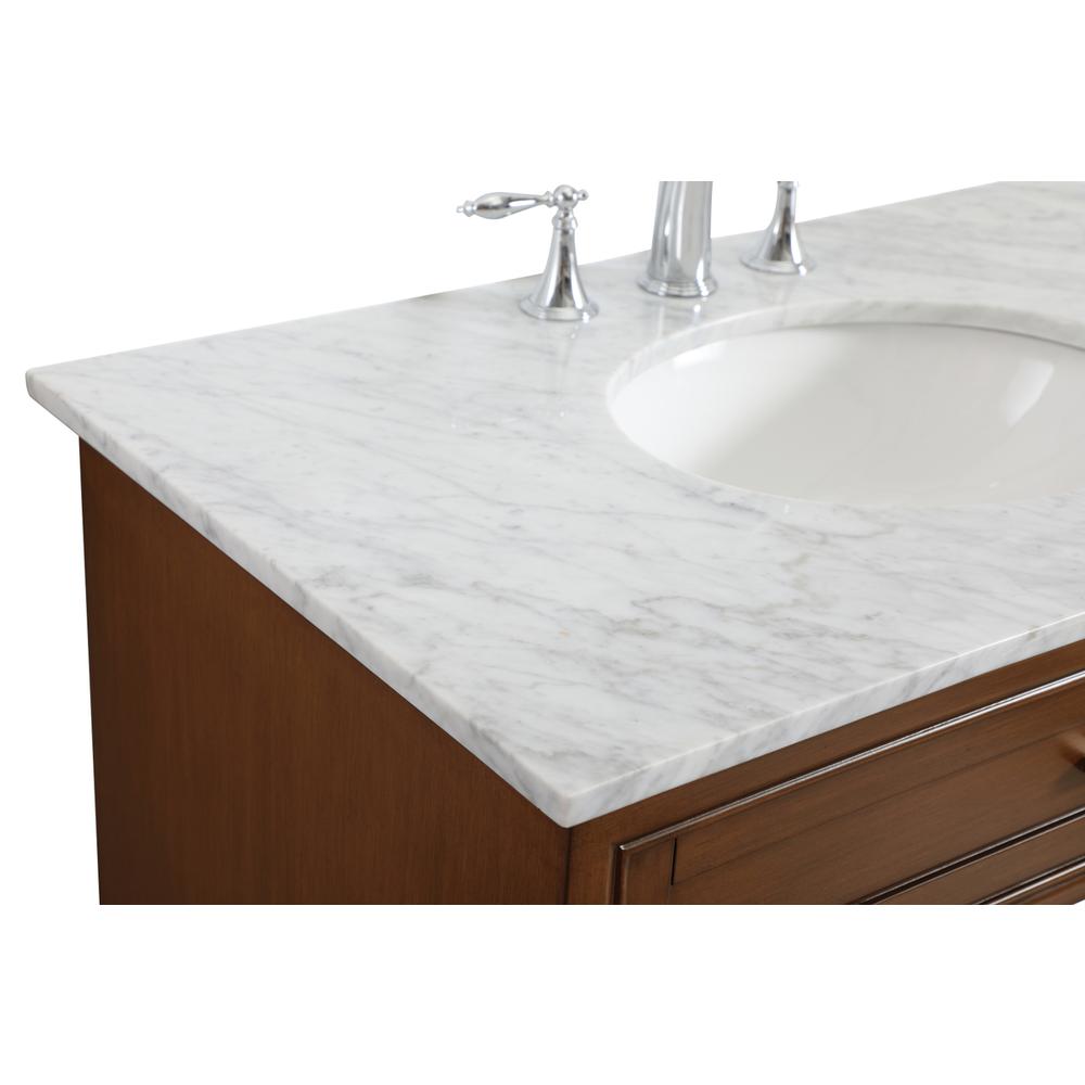 36 In. Single Bathroom Vanity Set In Teak. Picture 8