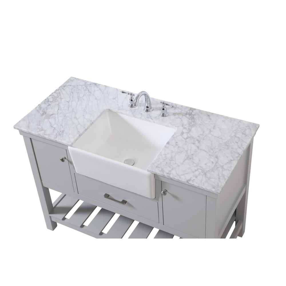 48 inch Single bathroom vanity in grey. Picture 10