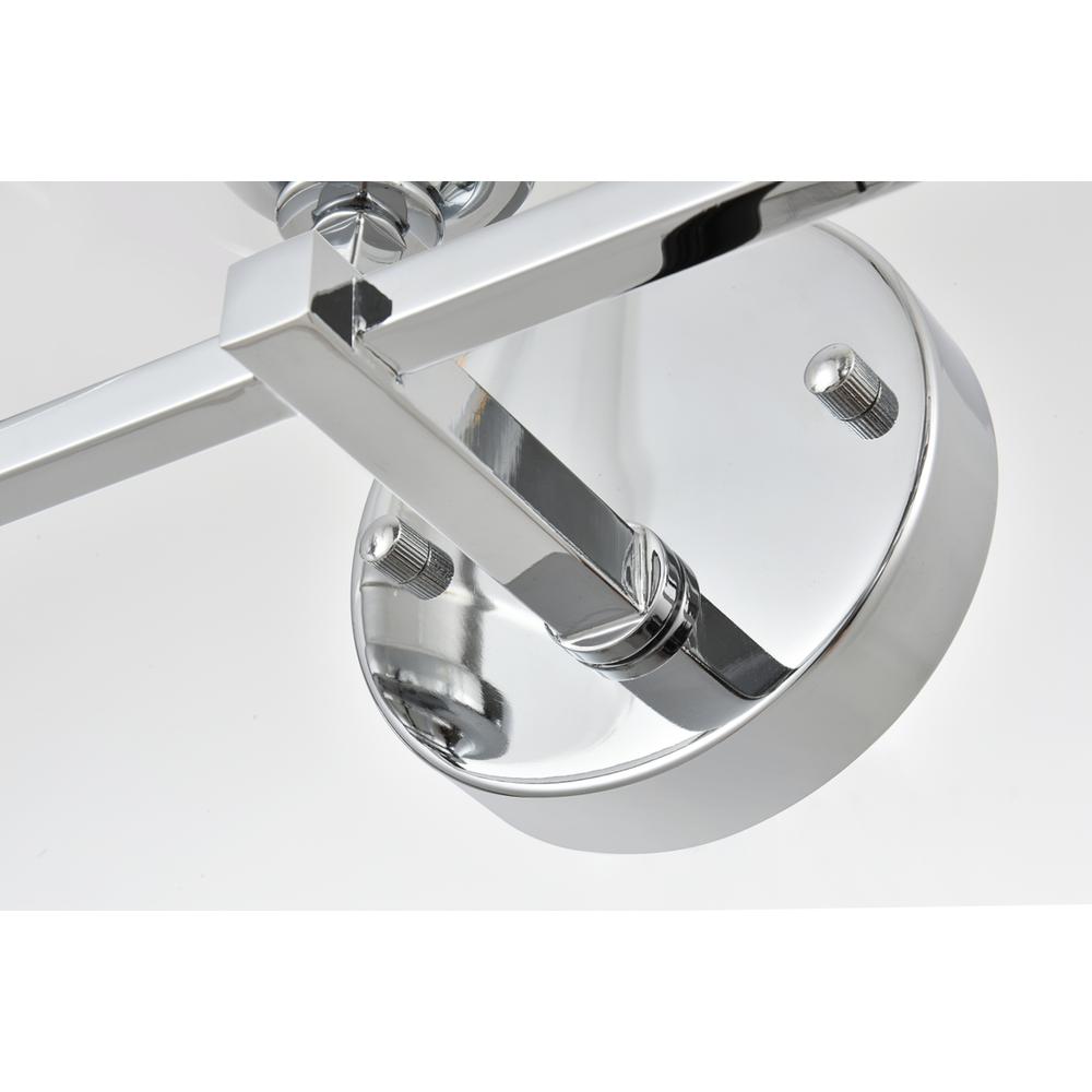 Mayson 3 light Chrome and Clear Bath Sconce. Picture 6