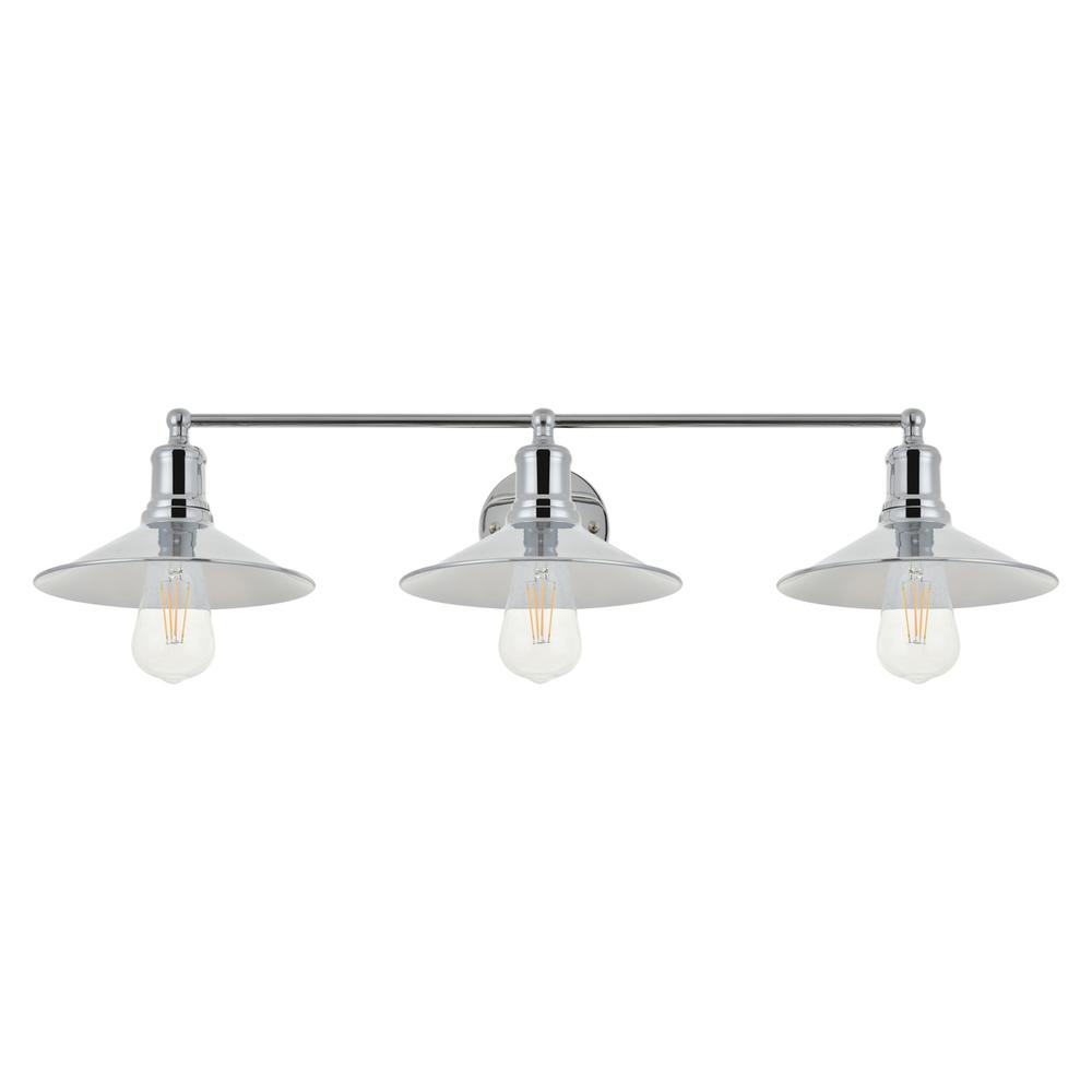 Etude 3 light chrome Wall Sconce. Picture 4