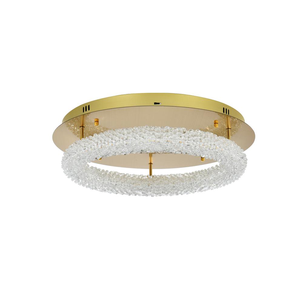 Bowen 22 inch Adjustable LED Flush Mount in Satin Gold. Picture 7