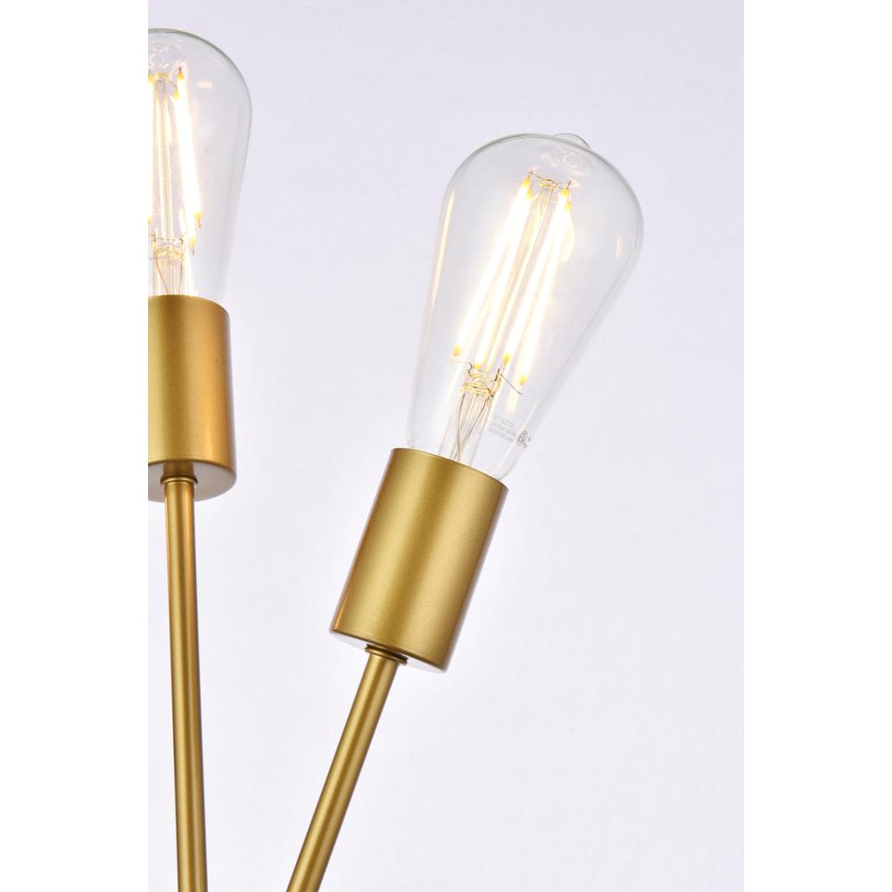 Lucca 11 inch bath sconce in brass. Picture 4