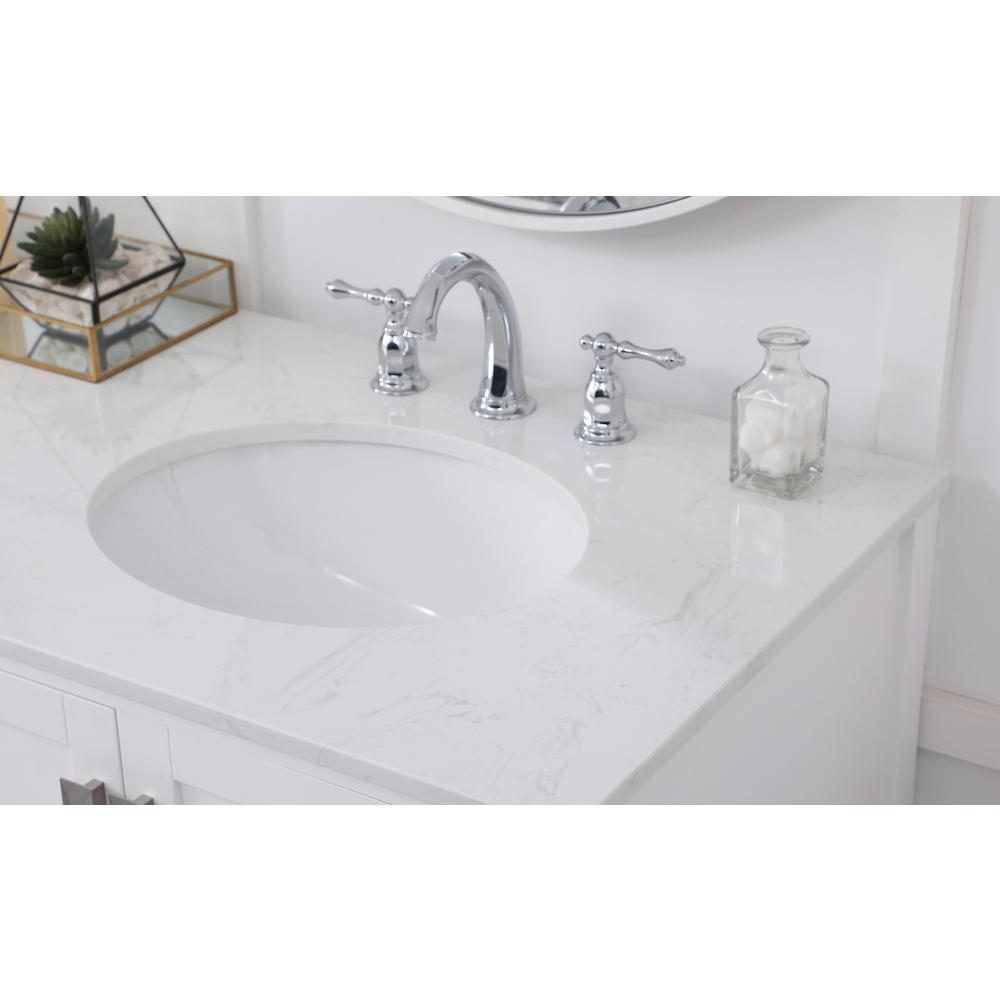 72 inch Double Bathroom Vanity in White. Picture 5