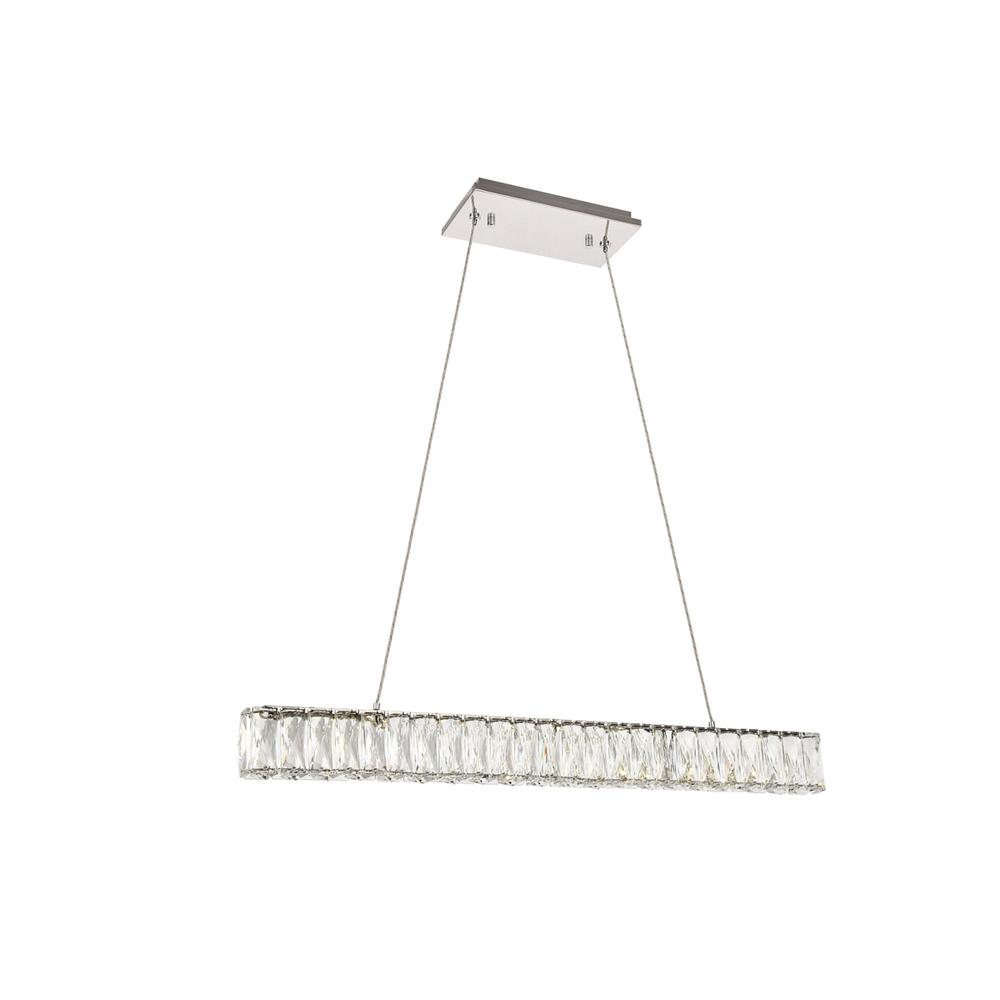 Monroe Integrated LED chip light Chrome Chandelier Clear Royal Cut Crystal. Picture 2