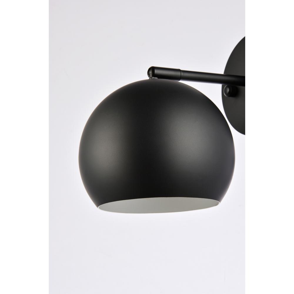 Othello 1 light black wall sconce. Picture 5