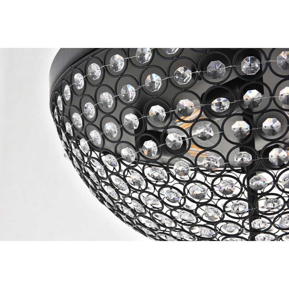 Taye 4 light Matte Black Flush Mount. Picture 9