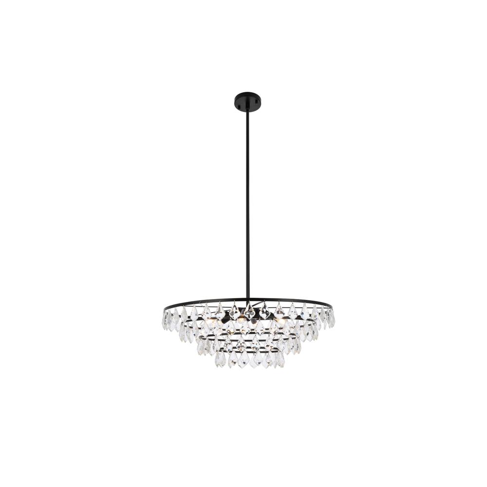 Ella 28 inch pendant in black. Picture 1