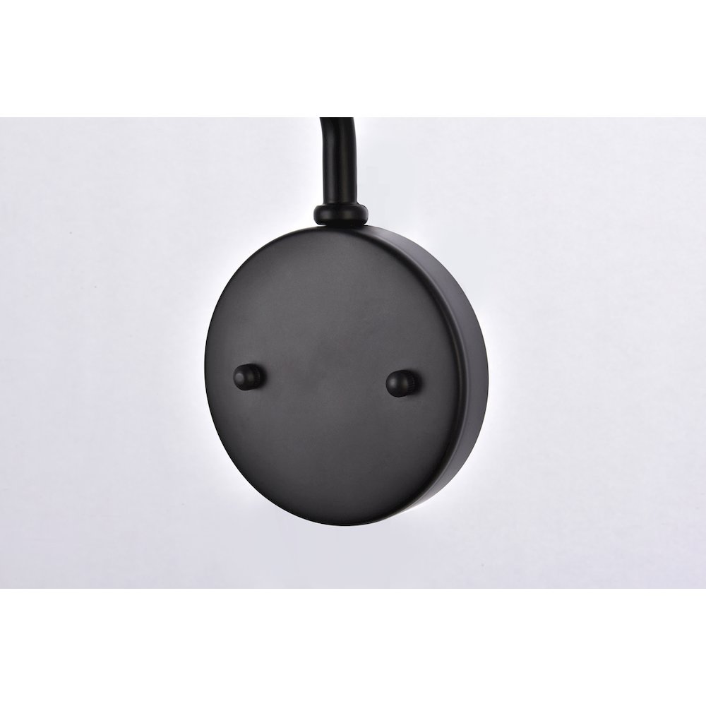 Cavoli 2 Lights Black Wall Sconce. Picture 4