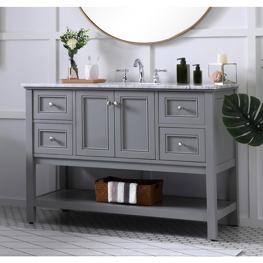 48 in. Single bathroom vanity set in Grey. Picture 2