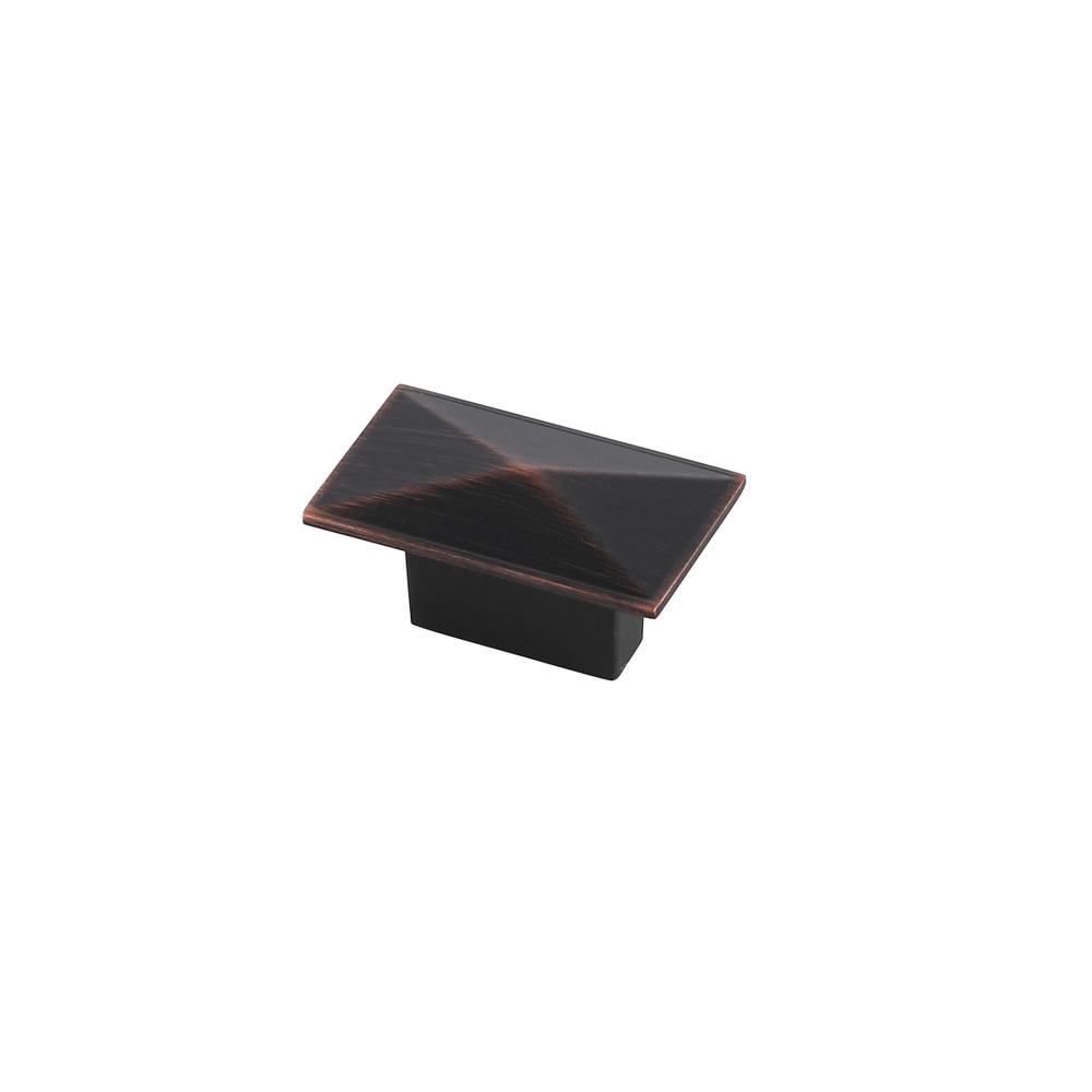 Perry 2" Oil-rubbed Bronze Rectangle Knob Multipack (Set of 10). Picture 3
