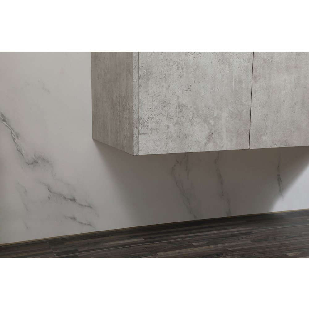 48 Inch Single Bathroom Vanity In Concrete Grey. Picture 7