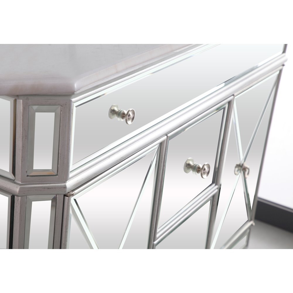 42 In. Single Bathroom Vanity Set In  Antique Silver. Picture 15