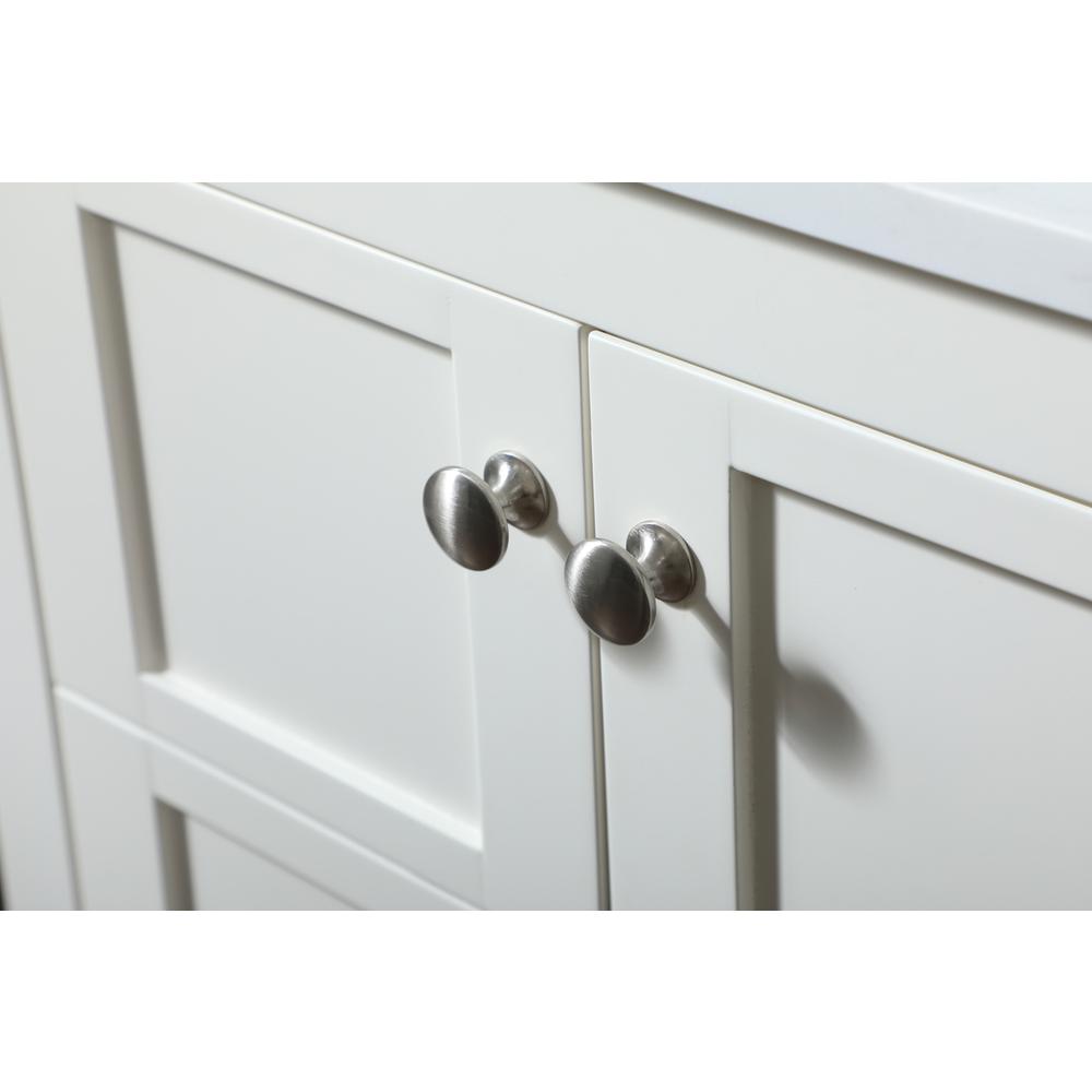 32 inch Single bathroom vanity in white with backsplash. Picture 12