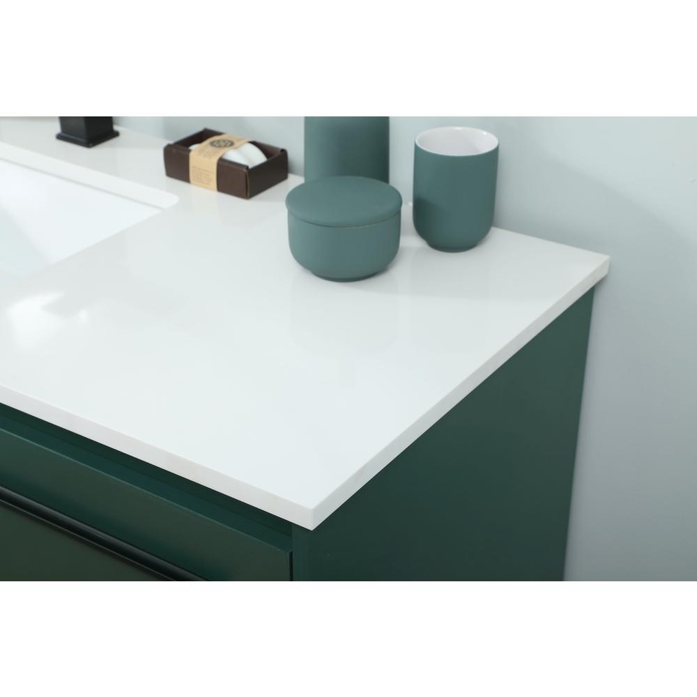 48 inch Single bathroom vanity in green. Picture 5