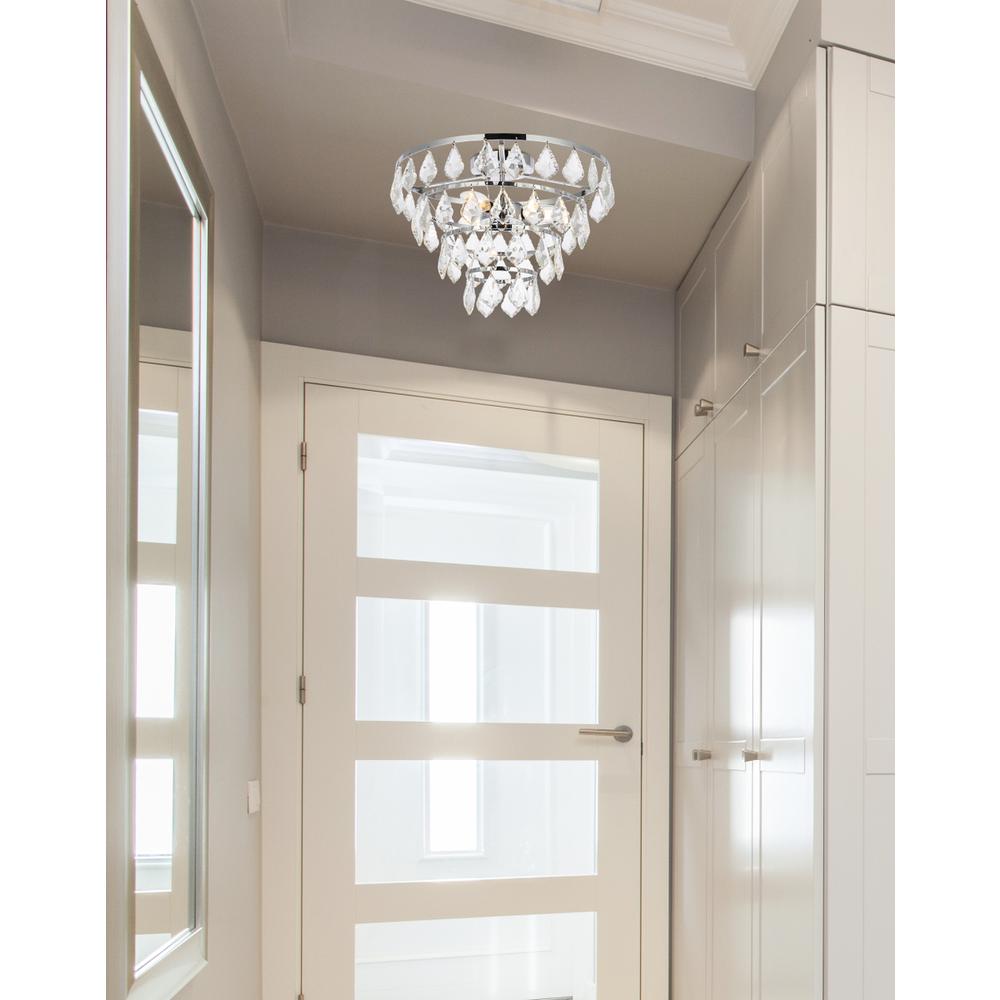 Ella 14 inch flush mount in chrome. Picture 8