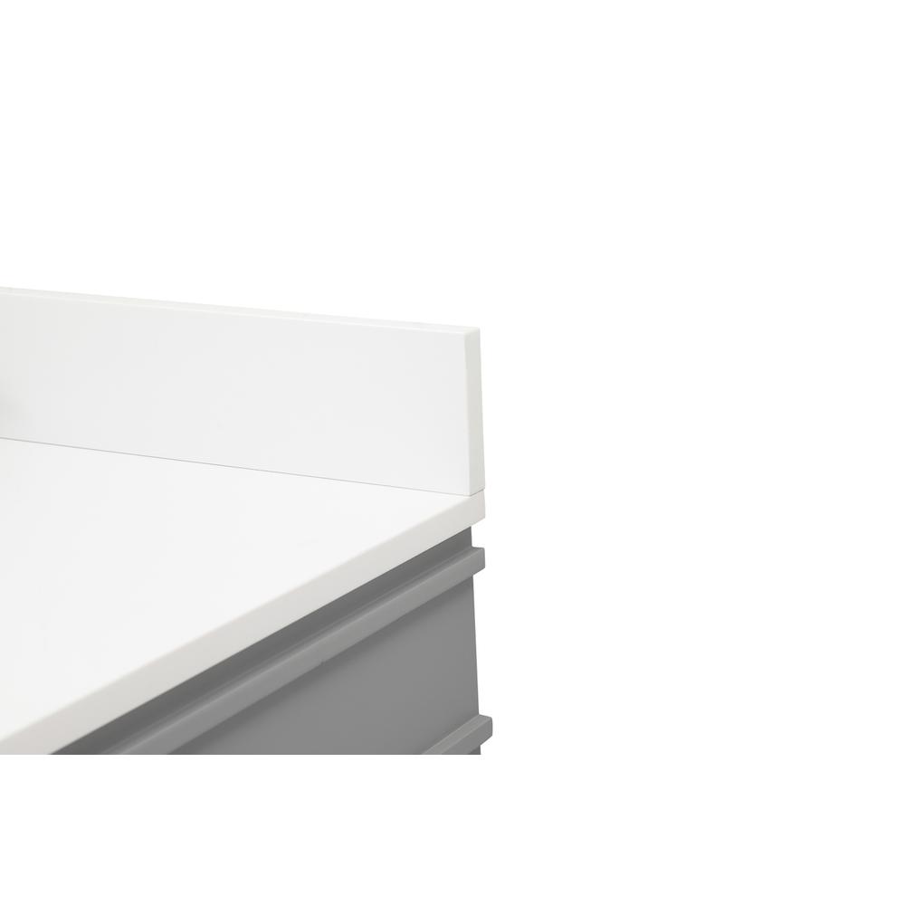 48 inch Single bathroom vanity in grey with backsplash. Picture 11