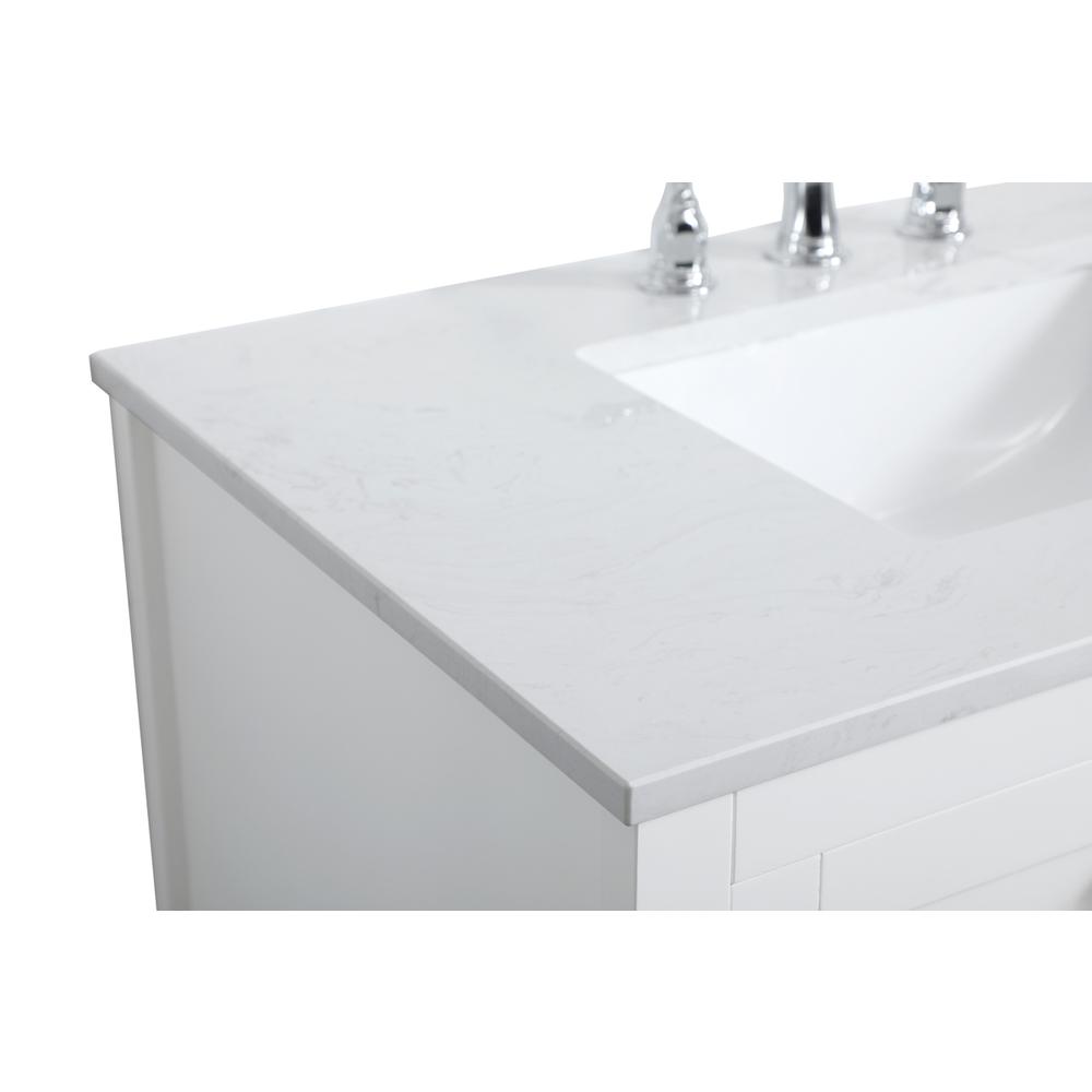 36 inch Single Bathroom Vanity in White. Picture 11
