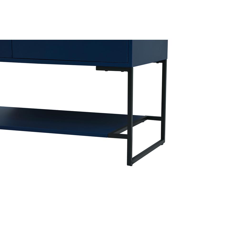 40 inch Single bathroom vanity in blue with backsplash. Picture 13