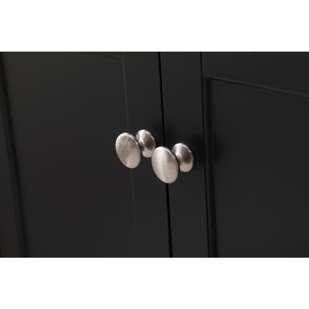 60 inch double bathroom vanity set in black. Picture 12