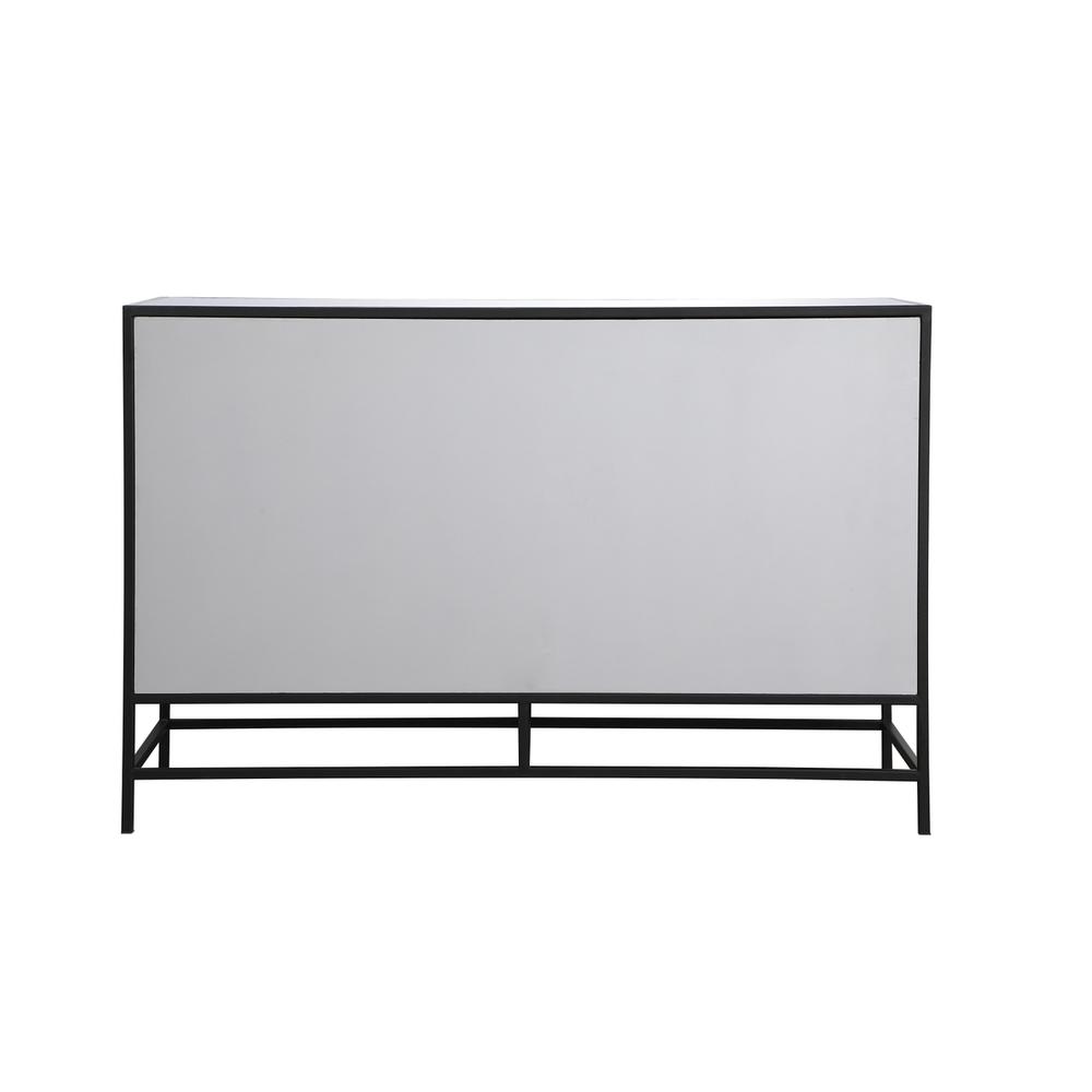 48 inch mirrored 6 drawers chest in black. Picture 10