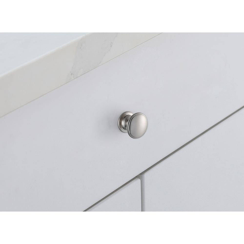 Kaid 1.2" Diameter Brushed Nickel Mushroom Knob Multipack (Set of 10). Picture 2