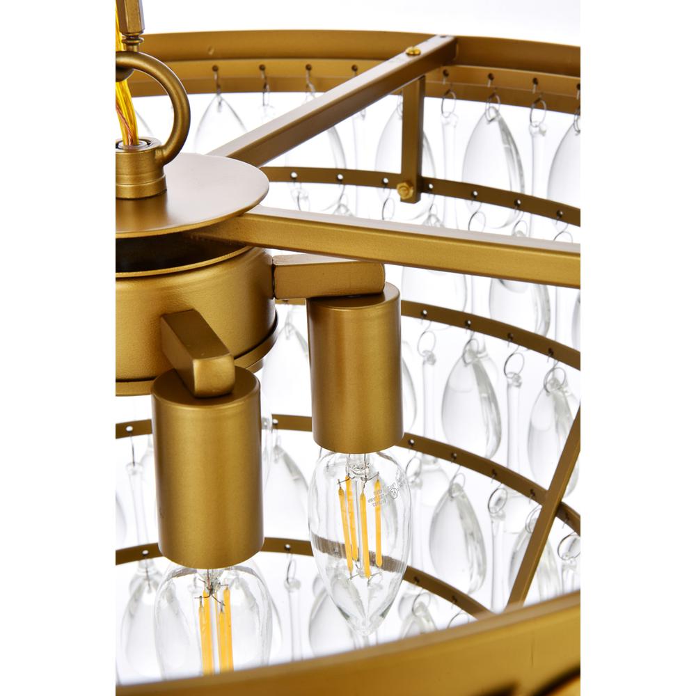 Nordic 5 lights brass pendant. Picture 4