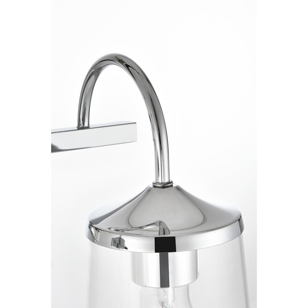 Avani 2 light Chrome and Clear Bath Sconce. Picture 5