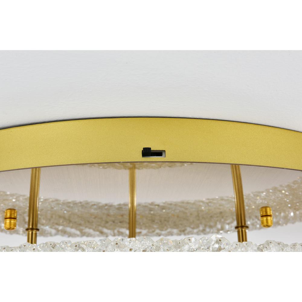 Bowen 22 inch Adjustable LED Flush Mount in Satin Gold. Picture 6