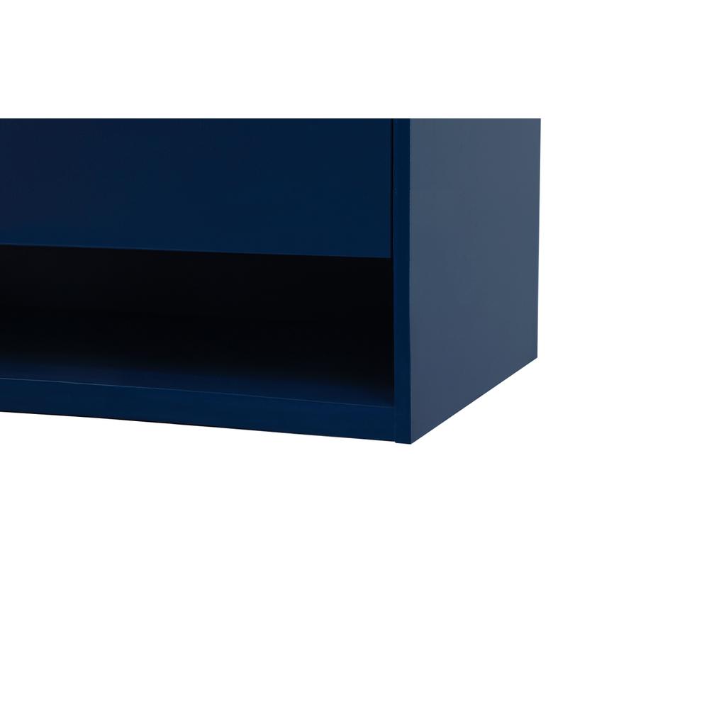 40 inch Single bathroom vanity in blue with backsplash. Picture 13