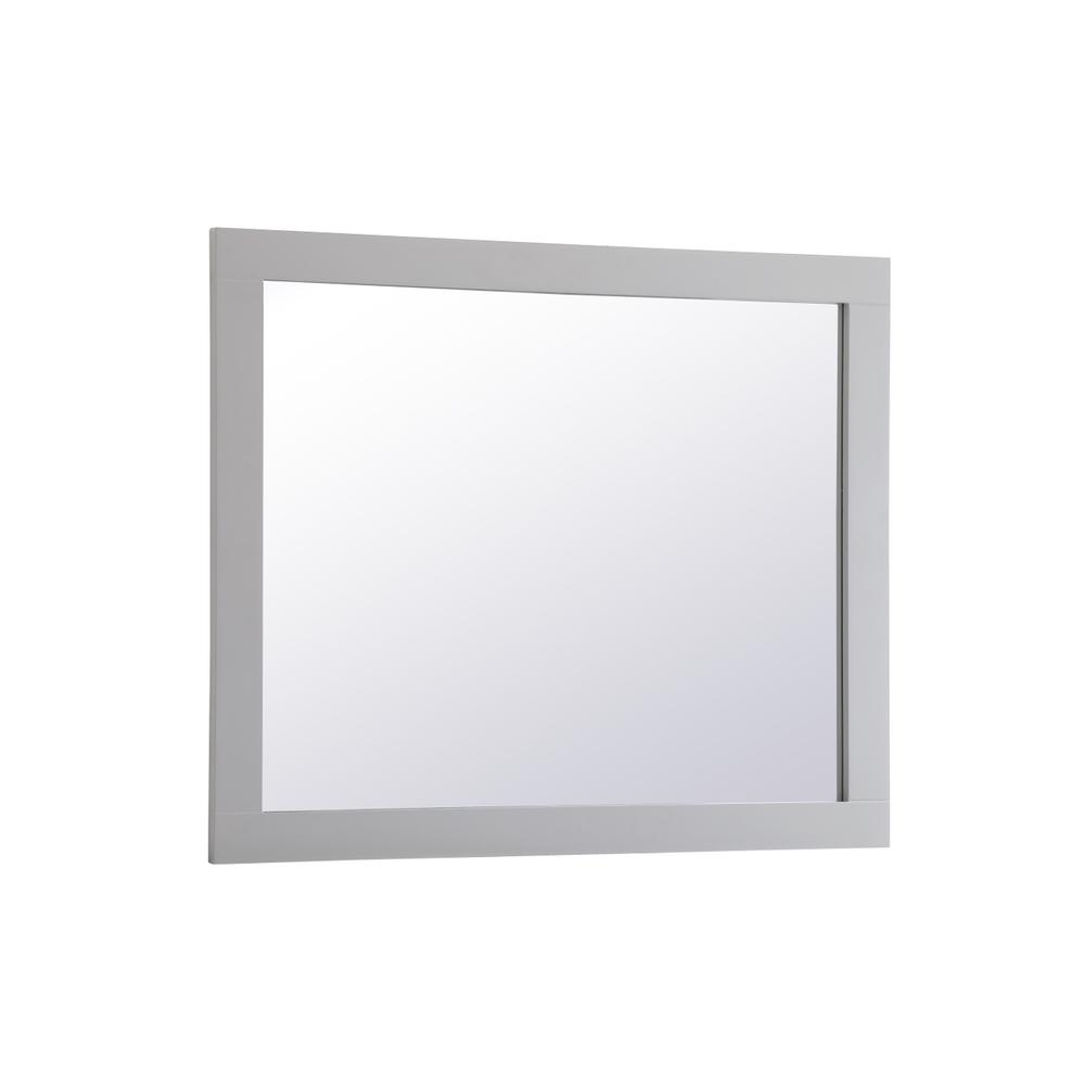 Aqua rectangle vanity mirror 30 inch in Grey. Picture 7