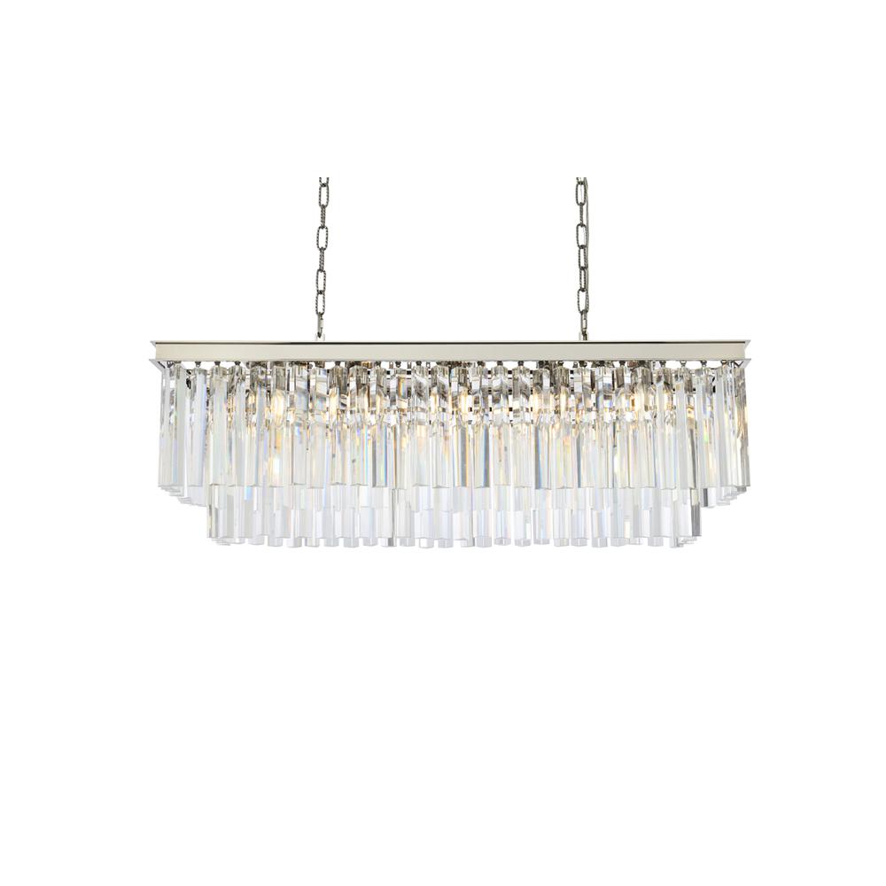 Sydney 12 light polished nickel Chandelier Clear Royal Cut Crystal. Picture 2