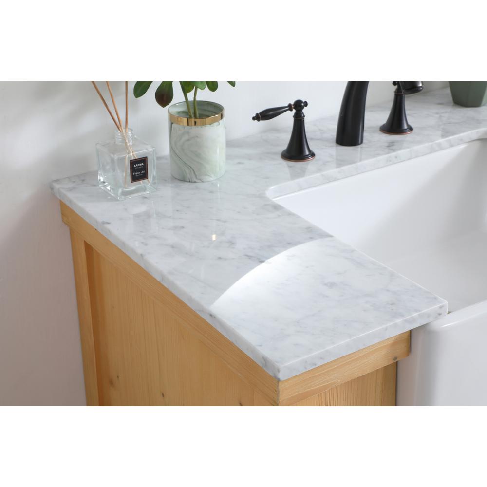 36 inch Single bathroom vanity in natural wood. Picture 5