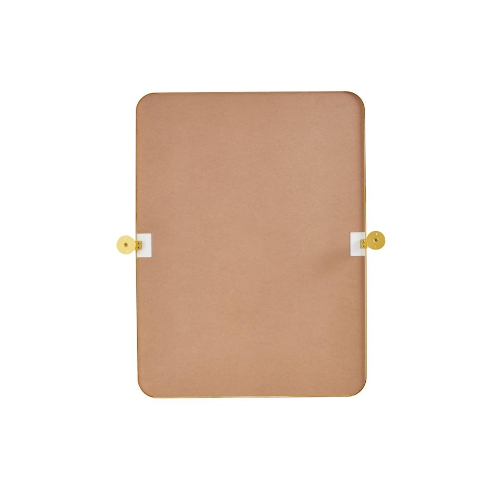 Soft Corner Pivot Mirror 24X32 Inch In Gold. Picture 6