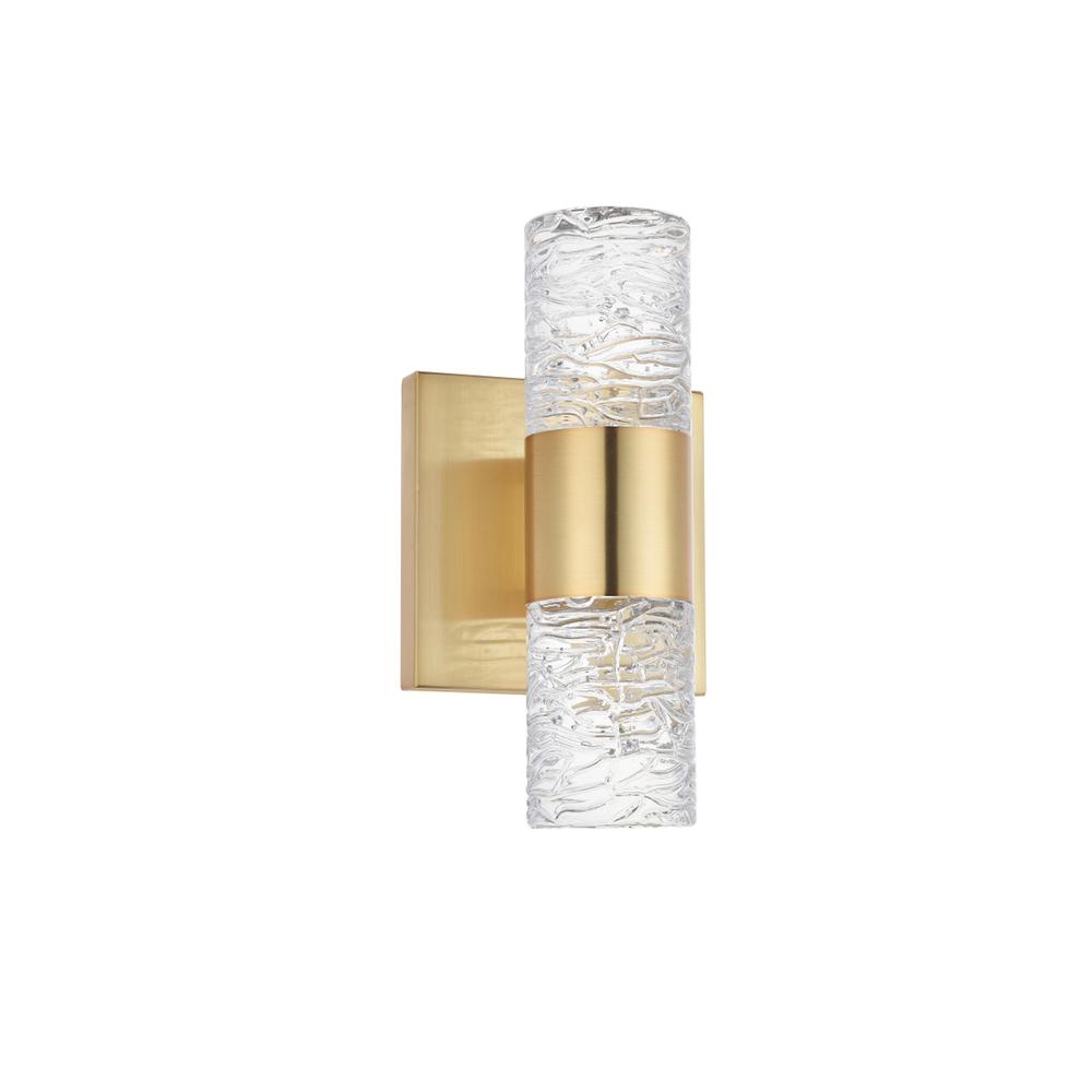 Vega 2 light Gold LED Wall Sconce. Picture 2