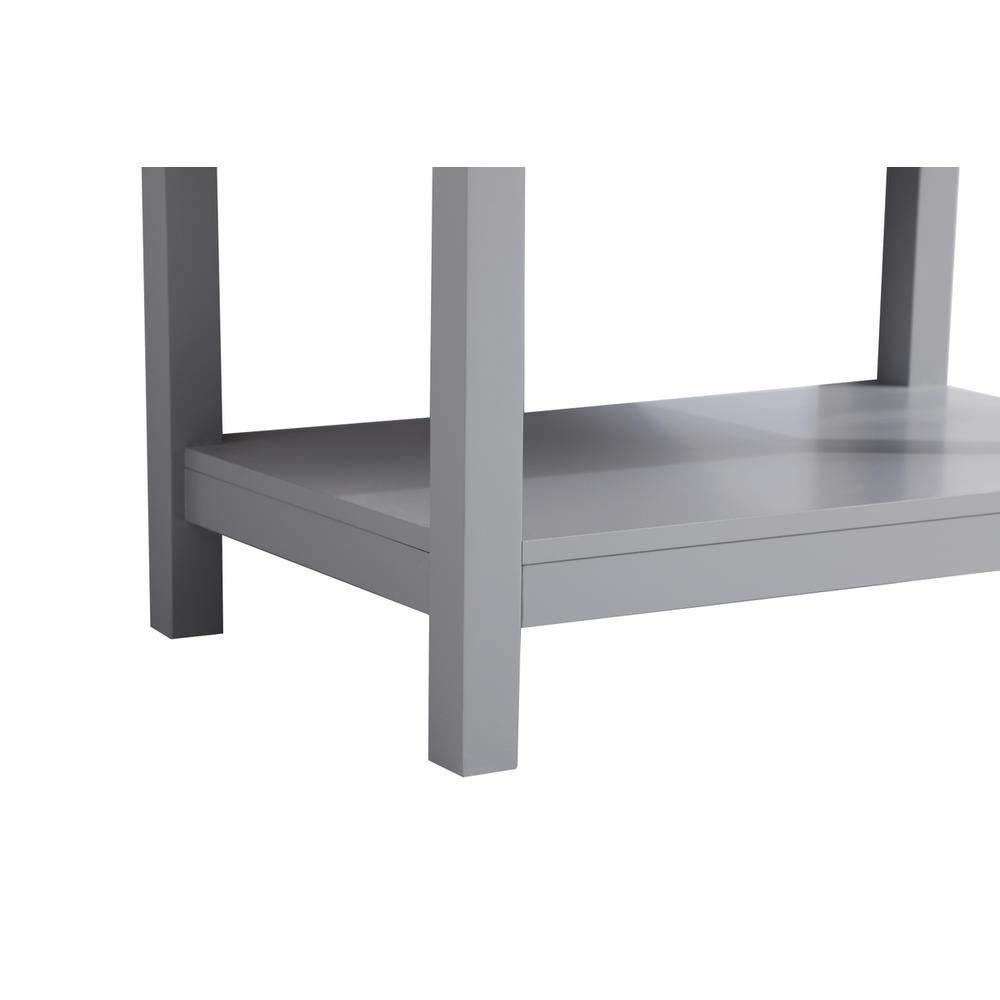 30 inch Single Bathroom Vanity in Grey with Backsplash. Picture 13