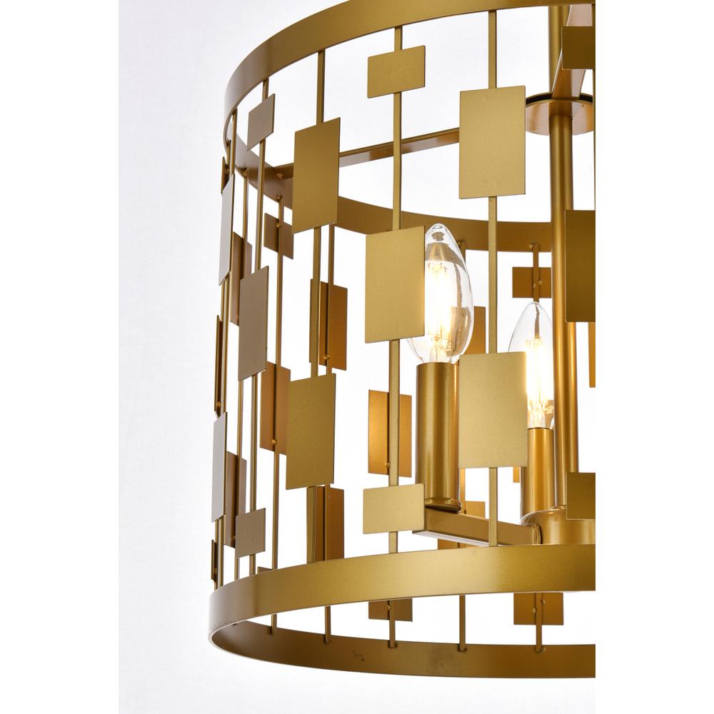 Levante 3 lights pendant in brass. Picture 5