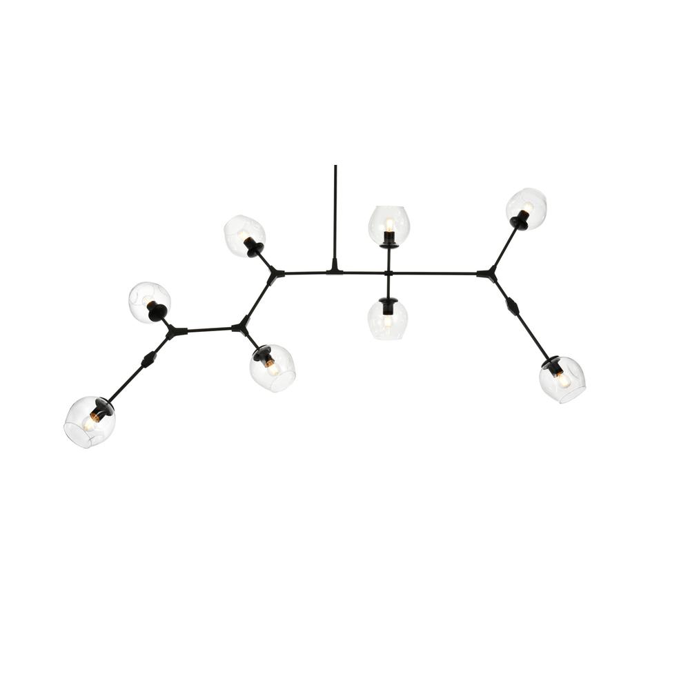 Cavoli 74 inch Chandelier in Black. Picture 2