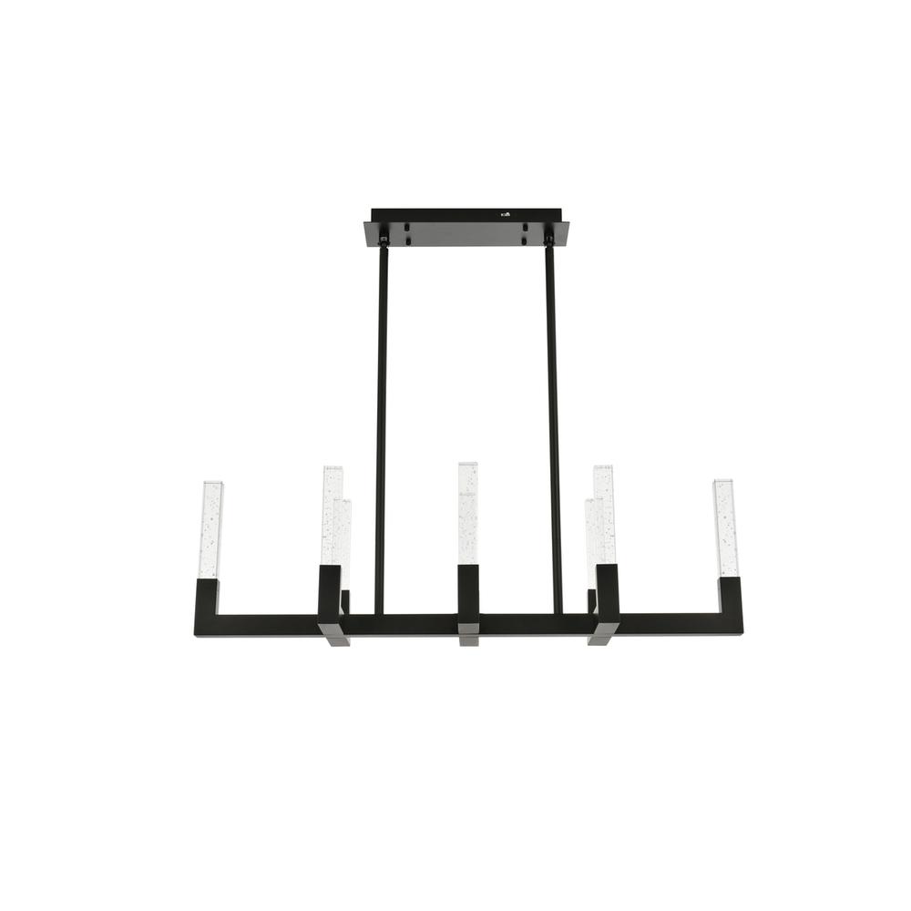 Noemi 42 inch Adjustable LED Pendant in Black. Picture 1