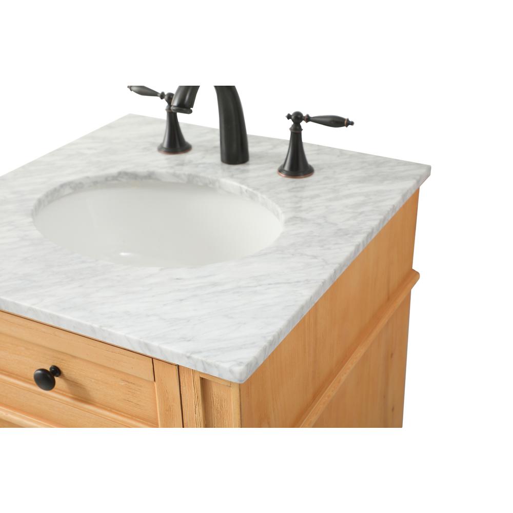 21 inch Single bathroom vanity in natural wood. Picture 11