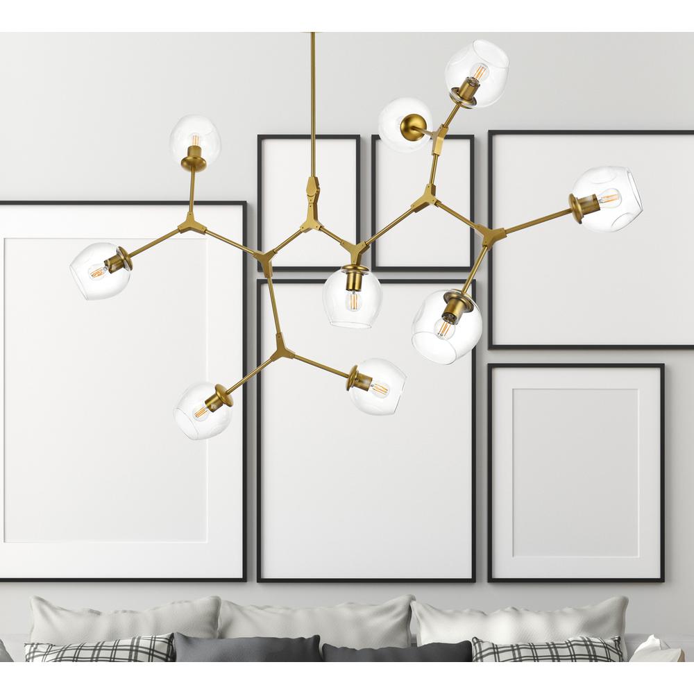 Cavoli 60 inch Chandelier in Brass. Picture 8