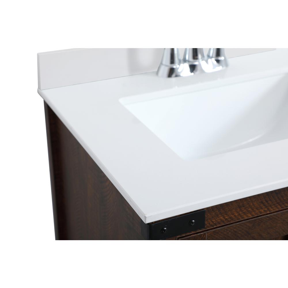 36 inch  Single Bathroom Vanity in Espresso with Backsplash. Picture 12