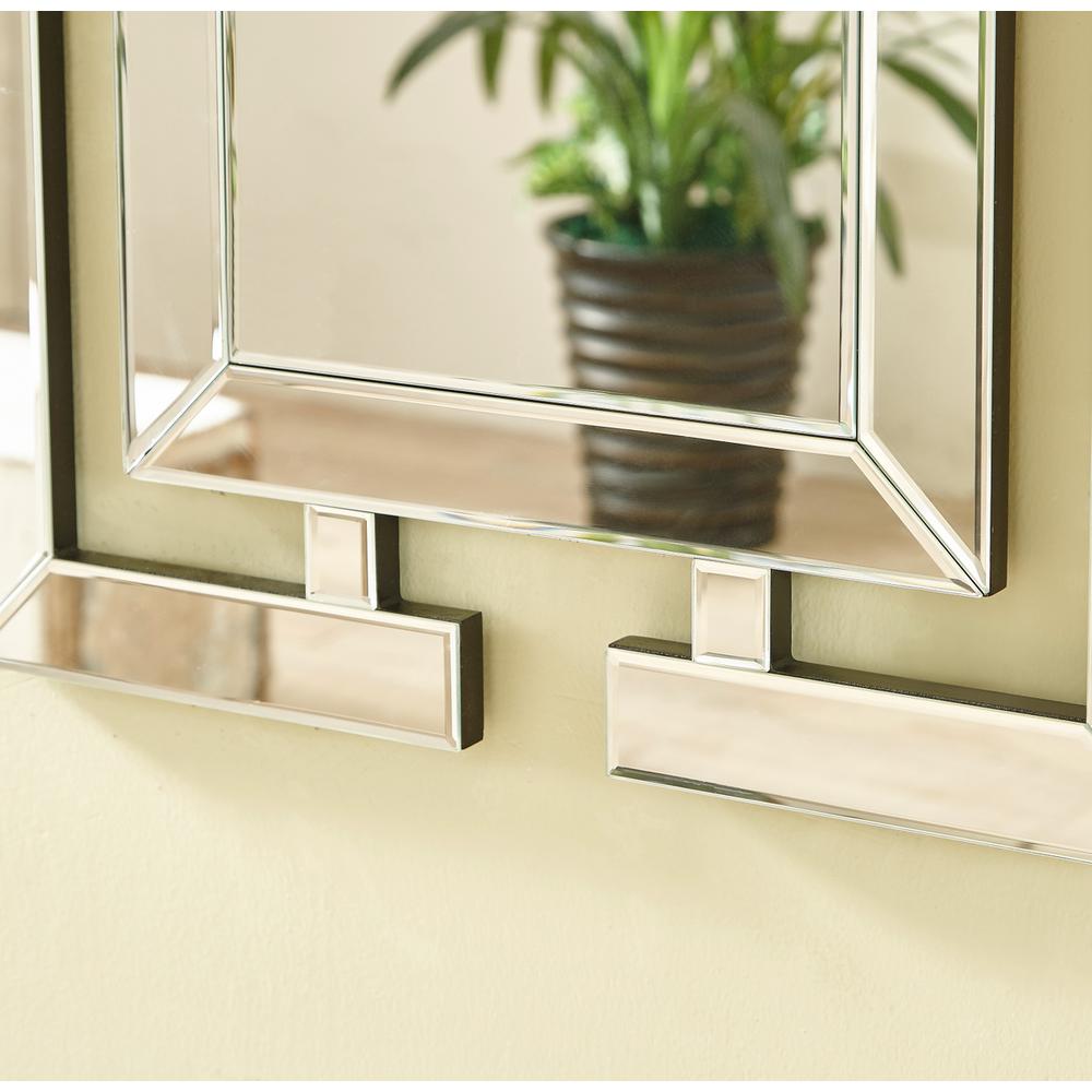 Sparkle 21 in. Contemporary Rectangle Mirror in Clear. Picture 3
