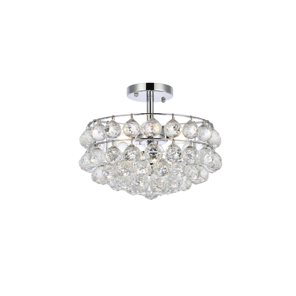 Savannah 14 inch flush mount in chrome. Picture 1