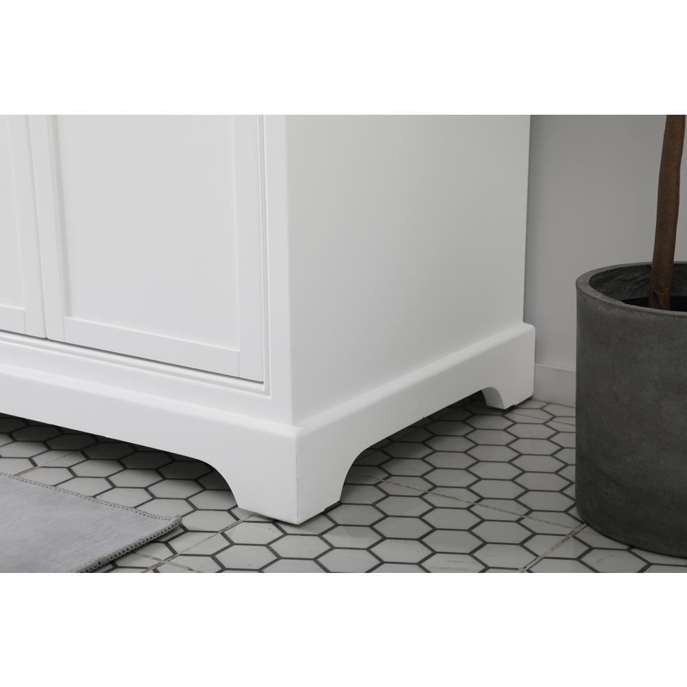 72 inch double bathroom vanity in white. Picture 4