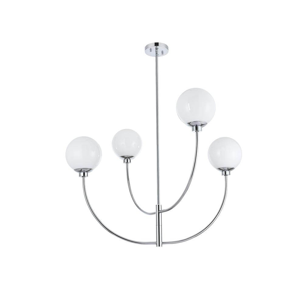Nyomi 36 inch chandelier in Chrome. Picture 6