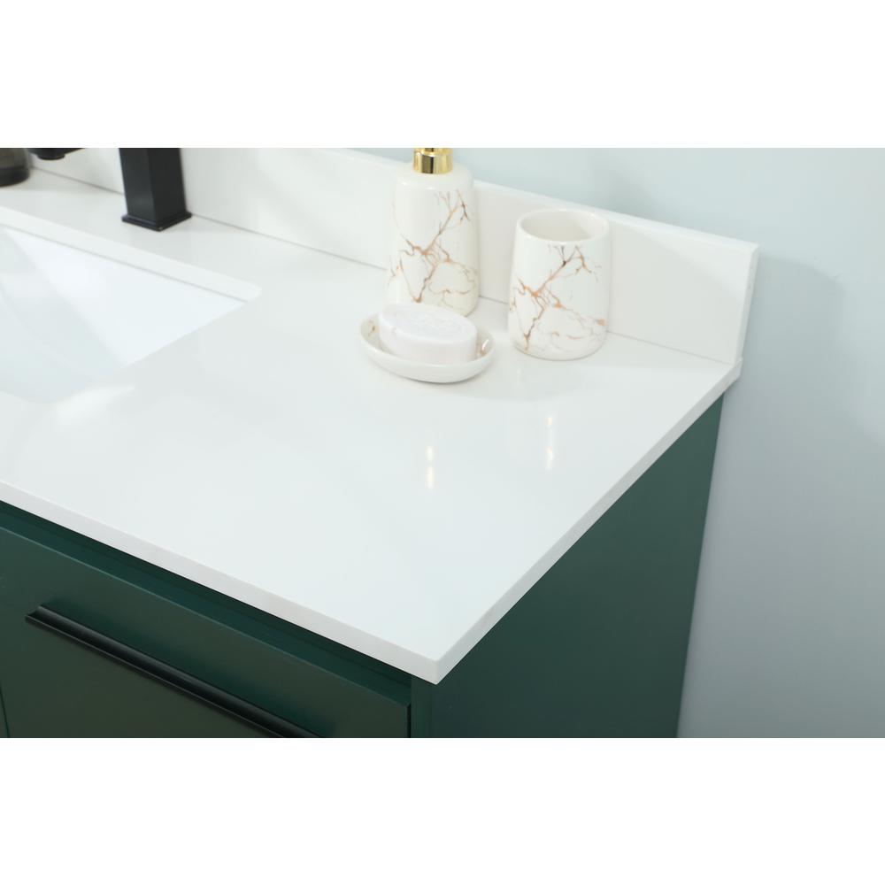 48 inch Single bathroom vanity in green with backsplash. Picture 5