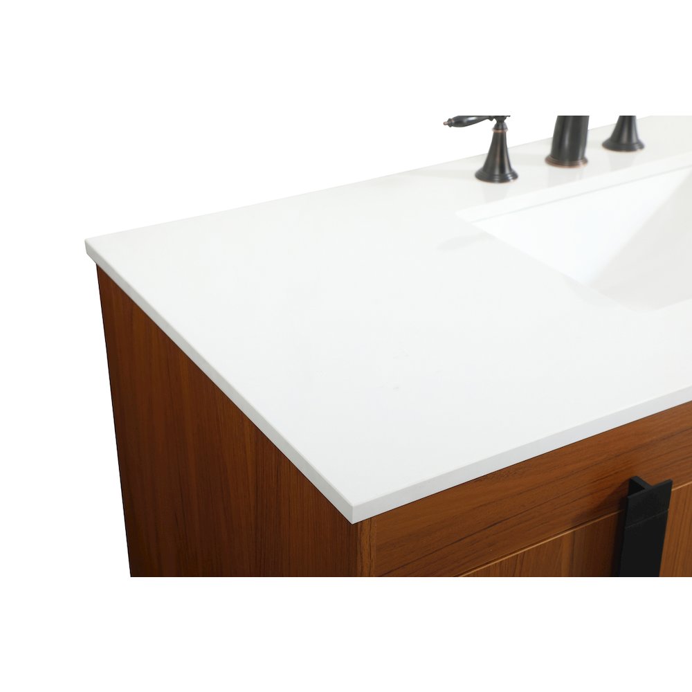 48 Inch Single Bathroom Vanity In Teak. Picture 12